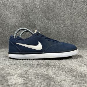 Nike SB Solarsoft Check 843896-400 Mens Size 7.5 Blue Canvas Low Top Skate Shoes